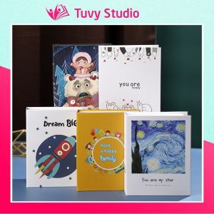 Album đựng ảnh 6x9 để 200 tấm mini instax lomo card bìa giấy cứng nhiều mẫu bìa mới siêu cute sẵn hàng tại Tú Vy Studio