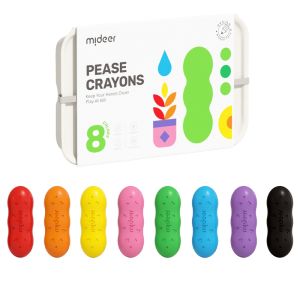 Mideer Sáp màu hạt Đậu Pease Crayons Mideer Bút Sáp Màu Hữu Cơ An Toàn cho bé 8 12 màu mymickeyshop