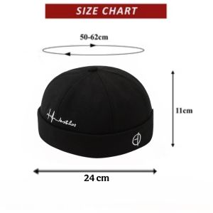 Stok Sedia Ada Kopiah Vintage Cotton Mikihat Sailor Cap for Men Topi Kopiah Viral Lelaki