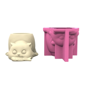 Versatile Silicone Mould for Cats Flower Pots Easy Demoulding Planter Accessory for Enthusiasts Household