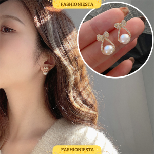 Anting-Anting Mutiara Motif Tas Jepang Korea Style Fashion Aksesoris Wanita