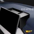 BYD ATTO 3 กล่องเก็บของด้านหลังจอกลาง ติดตั้งง่าย วางแว่นตา โทรศัพท์ อีซี่พาส [คุณภาพดี] ส่งจากประเทศไทย แถมฟรี สติกเกอร์. 