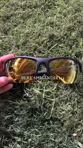 Kacamata Safety APD Fashion Sporty Glasses Motif Kaca Pelangi Kaca Bening Kacamata Gerinda