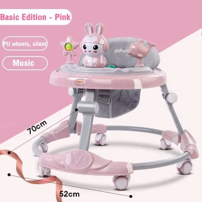 Baby Walker for Baby Girl Boy With Music Adjustable Safety Walker with Handle Pejalan kaki bayi学步车