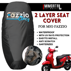 PCMN - Immortal Motobag 2 Layer Garterized Seat Cover for MIO FAZZIO High Quality Waterproof & Anti Scratch
