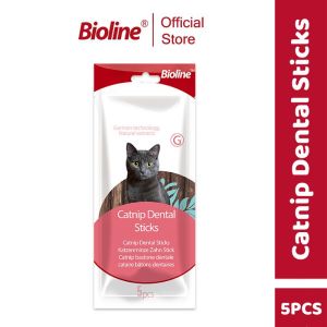 BIOLINE 5pcs/Pack Cat Catnip Dental Sticks Cat Treats