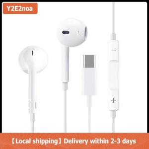 【Local shipping】 Type C Wired Earphones For Phone In Ear Earphones Wired Earbuds Laptops Tablet Headset