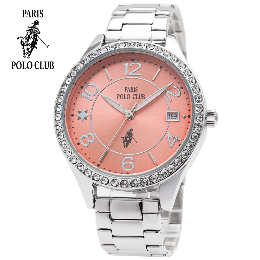หรูหรา พิมรี่พาย  นาฬิกาข้อมือผู้หญิง Paris PoLo ClubParis Polo Club  ของแท้หผู้หญิง พร้อมกล่อง  (คละรุ่น)