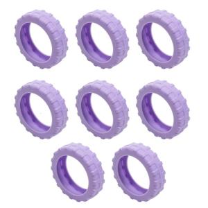 ฝาครอบล้อกระเป๋าเดินทางซิลิโคนที่เป็นเอกลักษณ์8ชิ้นเพื่อประสบการณ์การเดินทางที่ราบรื่นอุปกรณ์ป้องกันทนต่อการสึกหรอลดเสียงรบกวนในทางปฏิบัติ