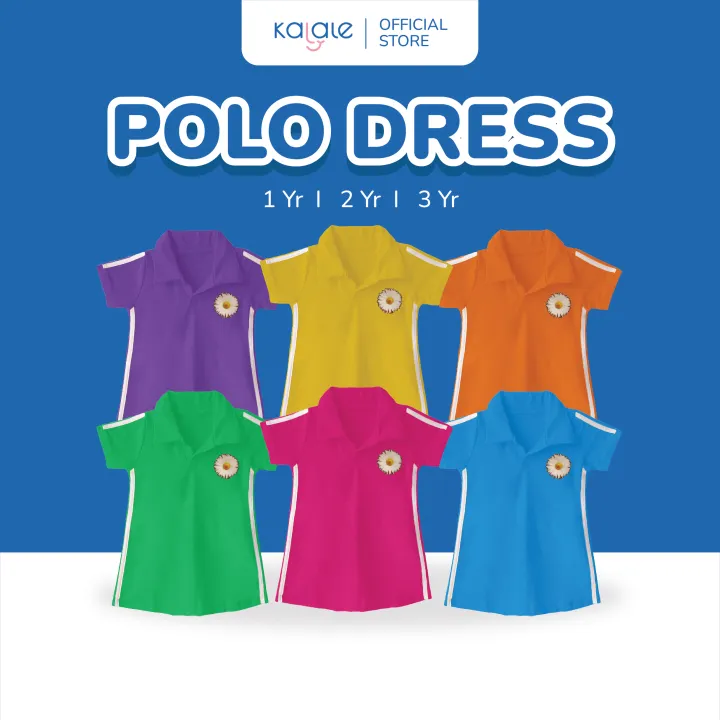 Kalale%20-%20Polo%20Dress%20Short%20Sleeved%20Dress%20Anak%20Perempuan%20Lengan%20Pendek%20Usia%201-3%20Tahun%20-%20Image%202