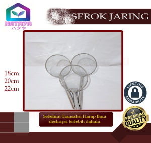 HATAYASHOP-SEROK JARING/SEROK PARABOLA/SARINGAN MINYAK/SARINGAN GORENGAN/SARINGAN MURAH/SARINGAN BAGUS/SARINGAN ANTILENGKET/SEROK KACANG/SEROK GORENGAN MURAH TEBAL/SEROK ANTI PANAS/SEROK KUAT/MUDAH DIGUNAKAN/SEROK JARING HALUS/SEROKAN TEMPE GORENG/SEROK//