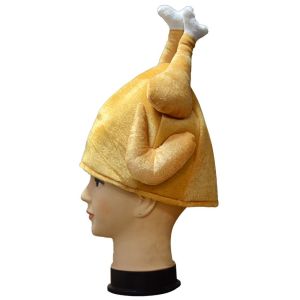 BINOCUL Adults Roasted Party Festival Costume Turkey Hat Thanksgiving Day Caps