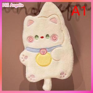 [Hill Angelia] Dễ thương mèo khăn tay nhanh chóng làm khô Nhà Bếp Làm sạch Rag san hô nhung phim hoạt hình động vật thấm treo phòng tắm khăn Nguồn cung cấp