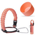 Hilee Tumbler Accessories 1000ml Silicone Boot and Paracord Handle for Tumbler 800ml Thumblers Accessories Set, 8.5cm Tumbler Boot Silicone Water Bottle Boot 8cm Tumbler Rubber Protector and Paracord Rope with Carabiner Tumbler Accessories 800ml for Hilee. 