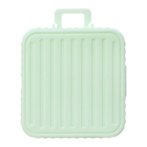 Dorisna màu Macaron miếng bọt biển trang điểm lưu trữ hộp hành lý thiết kế lớn Bông thoa phấn nền Hộp túi xếp mỹ phẩm công cụ