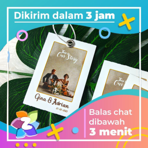 Hangtag Wedding Souvenir Hang Tag Label Pernikahan Custom Zennida Ucapan Nikah