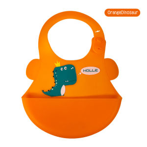 Mumystation Celemek Makan Bayi Silicone Kartun Lucu Baby Bib Slabber