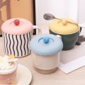 YESPERY 1/3Pcs Universal Silicone Cup Cover Round Tea Coffee Sealed Lids Anti-Dust Reusable Cup Lid Heat Resistant Mug Lid Drinking Accessories. 