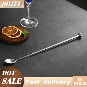 SDJZT Muỗng khuấy dài bằng thép không gỉ có thể kéo dài cho dụng cụ quán bar