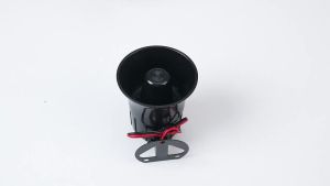 110 Volt Alarm Horn Siren 11×11×11 115Db Dc 12V Wire Horn Alarm Siren Speaker Burglar Alarm System for Outdoor Security