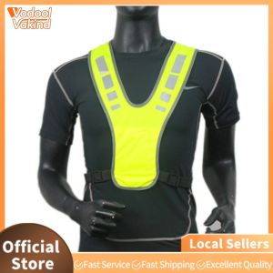 【Vakind】 5Pcs High Visibility Vest Lightweight Running Vest Safety Vest for Night Running
