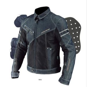 KOMINE Jacket KOMINE JK006 Motorcycle Jacket Motocross Jackets Japan Size Drop Resistance Clothing with Protector Pad Spring Breathable Denim Jacket Mesh Racing Ride Racing Suit KOMINE Jacket