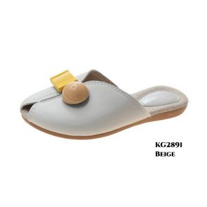 Sandals Loafers Pop Korea Sandal Slop Bahan Canvas Berkualitas Import KG2891