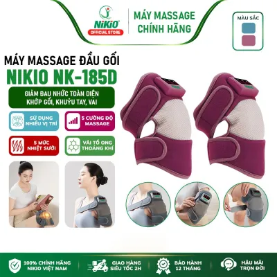Máy Massage Đầu Gối Nikio NK-185D - Công Nghệ Mát Xa Rung Nhiệt Nóng Cải Thiện Đau Nhức Khớp Pin Sạc