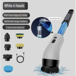 Electric Turbo Spin Cleaning Scrubber Extendable Length Kitchen Toilet Floor Window Cleaner