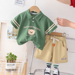 Trang Phục Hàn Quốc Ootd Cho Bé Trai Quần Áo Trẻ Em Bé Trai Quần Áo Trẻ Em Thời Trang Cho Trẻ Em Bộ Quần Áo Cotton 2 Chiếc Áo Polo Thường Ngày Cho Trẻ Em
