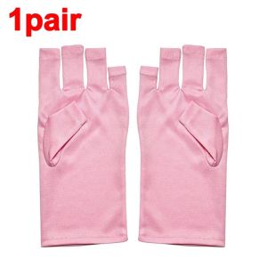 MADEWITH 1Pair Nail Art Gel Tool Nail Art UV Protection Gloves Polyester Hand Protector Nail Lamp Protection Gloves Durable UV LED Lamp Compatible Anti UV Radiation Gloves for Nail UV LED Lamp