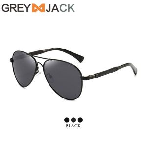 Grey Jack Kacamata Sunglasses Polarized Model Aviator Series Bahan Metal Anti Silau UV400 Fashion Simple Pria Wanita 161 8722 1102 5066 5091