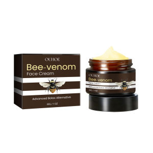 OUHOE  30g Bee Venom Firming Cream Reduce Fine Lines Mencerahkan dan mengencangkan kulit menghilangkan bintik-bintik anti keriput dan penuaan melembabkan dan menjaga kelembapan kulit