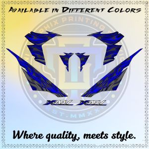 HONDA ADV 160 MODERN FIRE DECAL STICKER