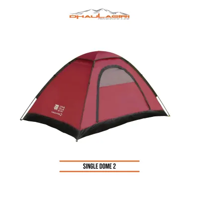 Dhaulagiri - Tenda Camping 2 Orang - Tent Single Dome 2P - Tenda 1 layer Waterproof PU 1000 mm