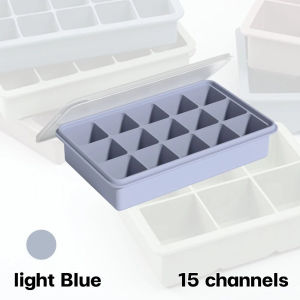15 Grid Big Ice Tray Mold Food Grade Silicone Ice Cube Square Tray Mold DIY Ice Maker Ice Cube Tray COD