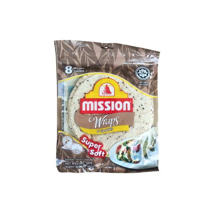 Mission Wraps 6 Grains 360G | Lazada