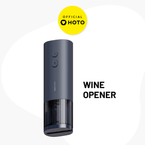 HOTO Electric Wine Opener – One-Click 10s Uncorking Hidden Foil Cutter 250g Lightweight Design