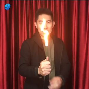 Magic Trick Fire Rose Flame Magic Rose Torch Transforms Into Bundle Prop