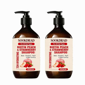 300ml Biotin Shampoo for Chemically Damaged Hair – Peach & Strawberry