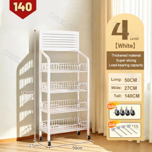 Supermarket Shelves Rack Snack Shelf  Display Rack Grocery Rack 5 Layers Organizer Rack For Store Kitchen Rack With Wheels