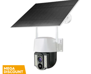 V380 Pro 16MP Solar CCTV Camera – Outdoor Security with WiFi Multi-Lens 4G Capability No WiFi Needed 10x Night Vision