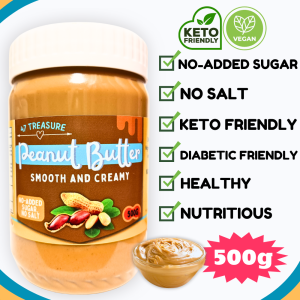 KETO Peanut Butter NO-ADDED SUGAR UNSALTED | Lowcarb Diabetic Friendly - High-Grade Peanuts