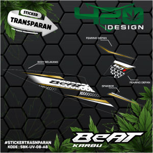 stiker striping transparan uv variasi beat karbu keren urban motif terbaru - kode sbk-uv - 420 Design