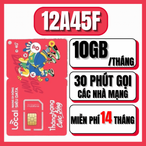 ( FREESHIP ) Sim 4G Mobifone Local Gói 12A45F 12A69 12A79 12A89F - Miễn Phí Data Tốc Độ Cao + Nghe Gọi Thả Ga Trọn Gói 14 Tháng Không Phát Sinh Chi Phí - FREESHIP - CHƯA KÍCH HOẠT