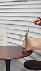 ALO Suede Crescent Hobo Crossbody Bag Five Tone Vintage Faux Suede DetachableRound Coin Pouch Adjustable Shoulder Strap Small Capacity Retro Workout Casual Sling Bag