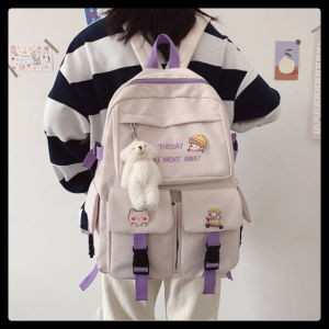 Balo học sinh Ulzzang cỡ lớn nhiều ngăn đẹp - cặp đi học chống nước The Day cá tính cho nam nữ