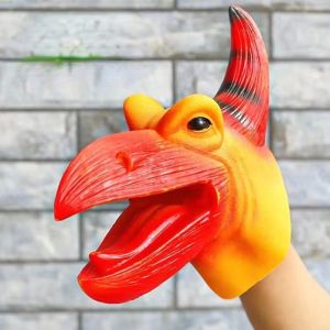 Dinosaur Hand Doll Soft Rubber Gloves Kids Toys Imagination Games Dinosaur Hand Puppet Childrens Toys