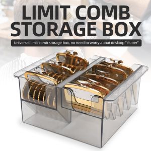 Y2K2 พลาสติก กล่องเก็บเครื่องตัดผม 8 ช่อง แบบสากล ชุดเครื่องมือตัดผม ทนทาน กล่องเก็บของ ชั้นเก็บหวีแบบจำกัดตำแหน่ง ซาลอน