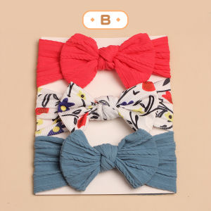 LAKOE 3Pcs/Set Bandana Pita Bayi Lucu Newborn/Perempuan Aksesoris Rambut Anak/Baby Headwrap